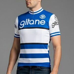 GITANE Noret France Vintage 70's Cycling Bike Wool Blend Jersey Sweater Men's M